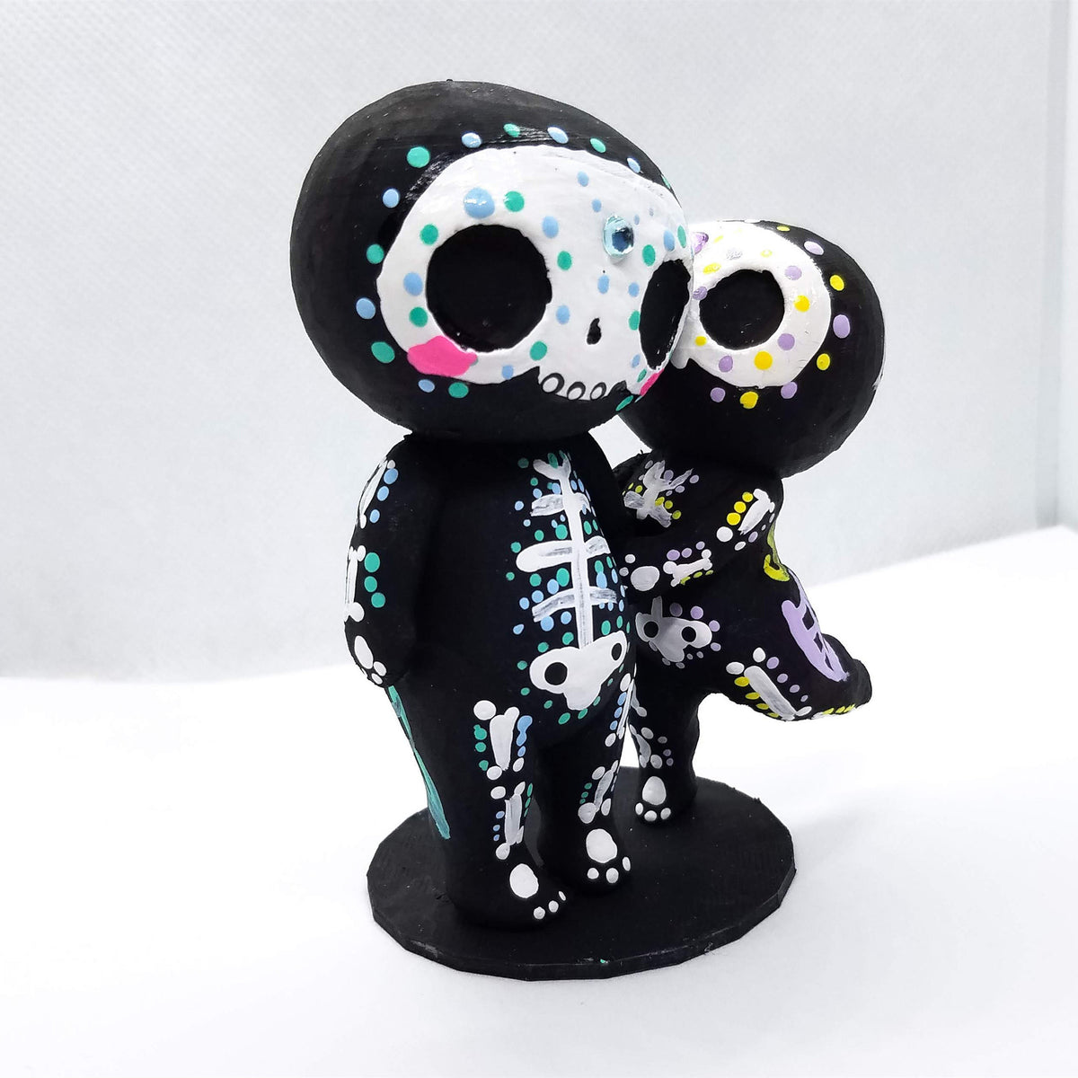 🎁Figurine de couple de crâne en sucre 