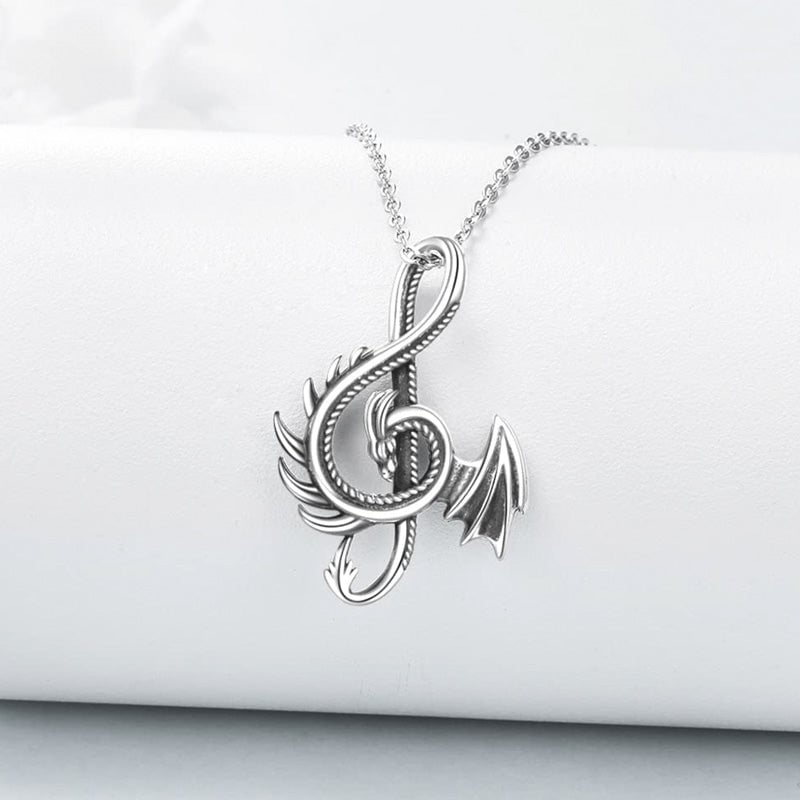 '' Always Be Yourself '' Dragon Necklace