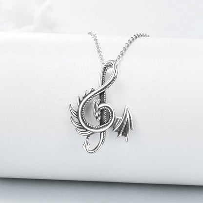 '' Always Be Yourself '' Dragon Necklace