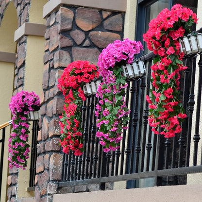 Simulated Violet Wall Hanging Flower Vine