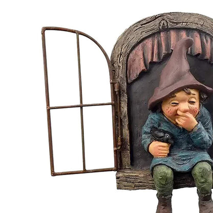 Statue naine 3D, Figurines de poupée en résine, Gnome de jardin extérieur, artisanat de cour