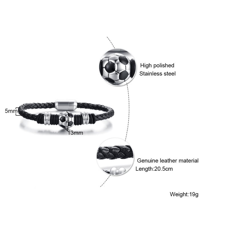 '' Find Your Path'' Football Bracelet