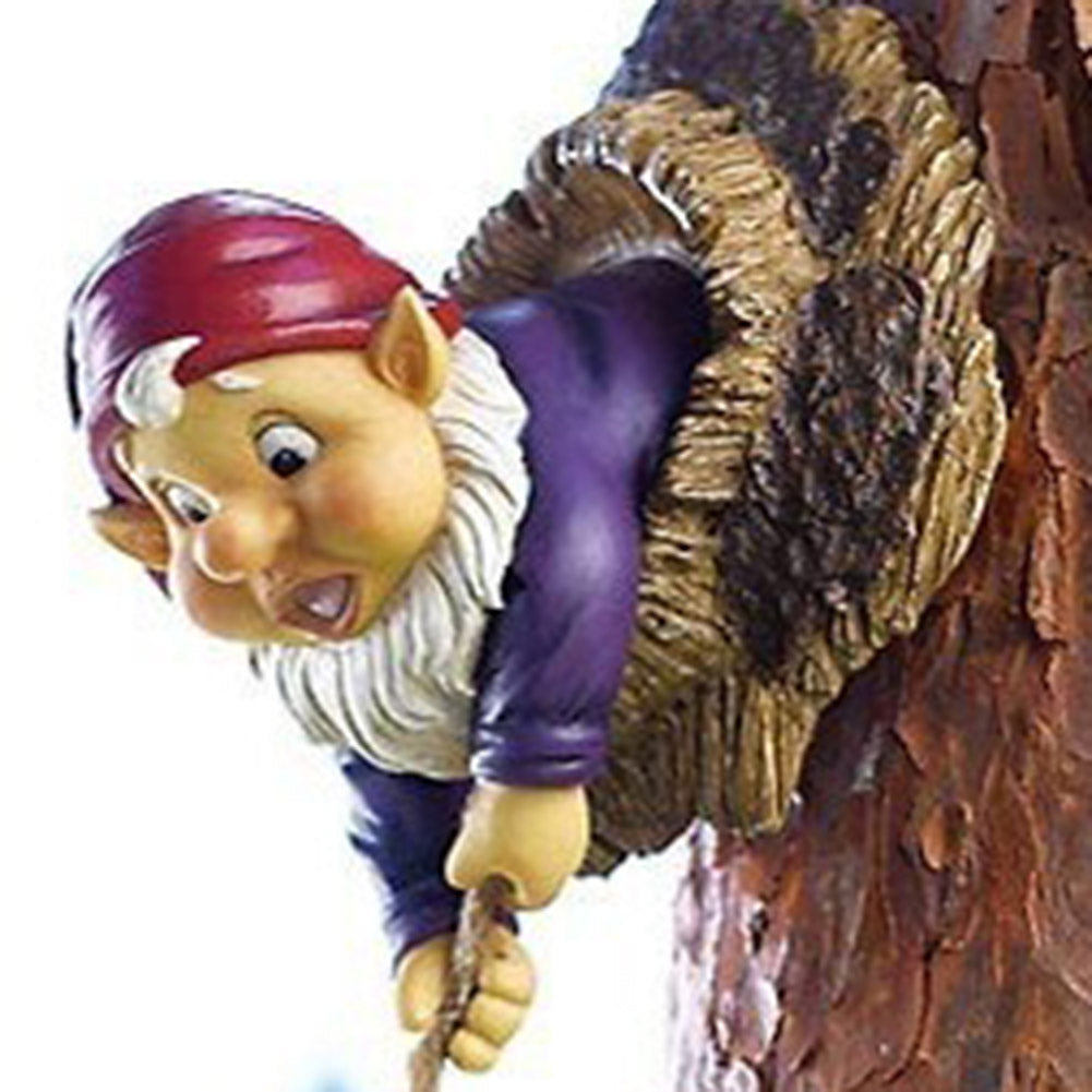 Sculpture de nains grimpants en résine, Statue d'art de Gnome, ornement de jardin, décoration de maison