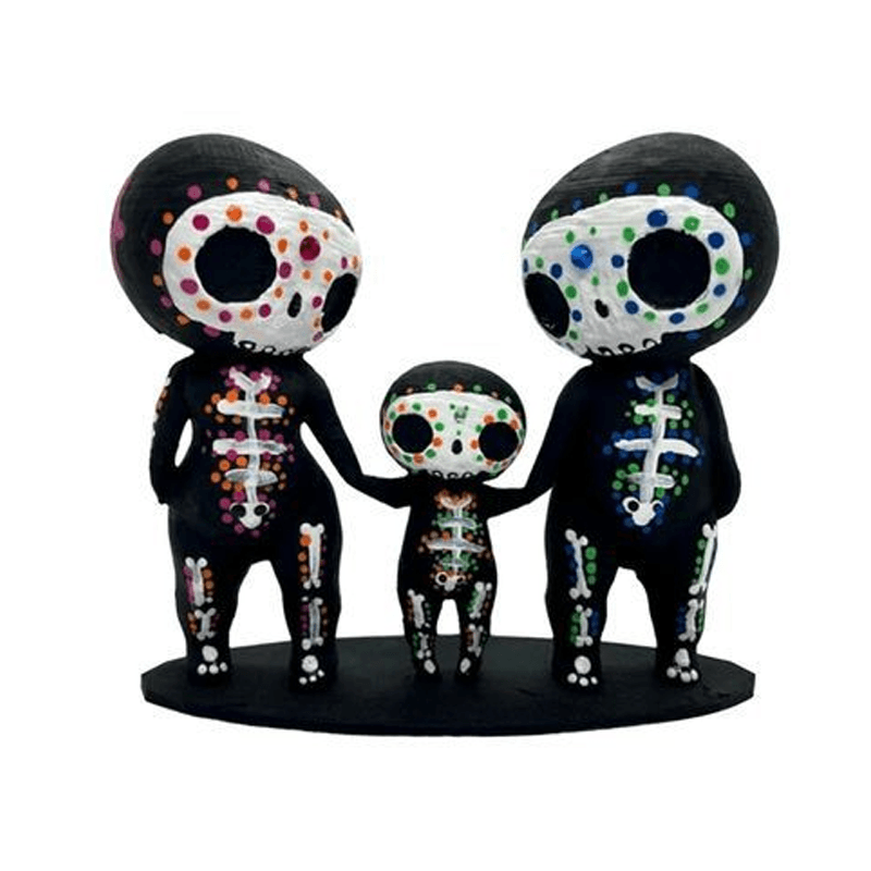 🎁Figurine de couple de crâne en sucre 