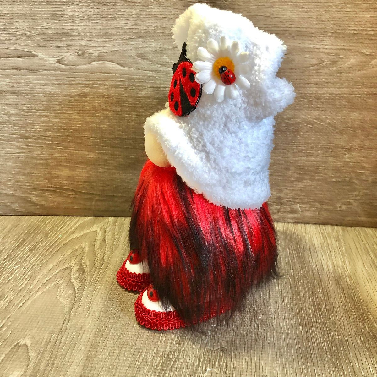 Ladybug Daisy Gnome